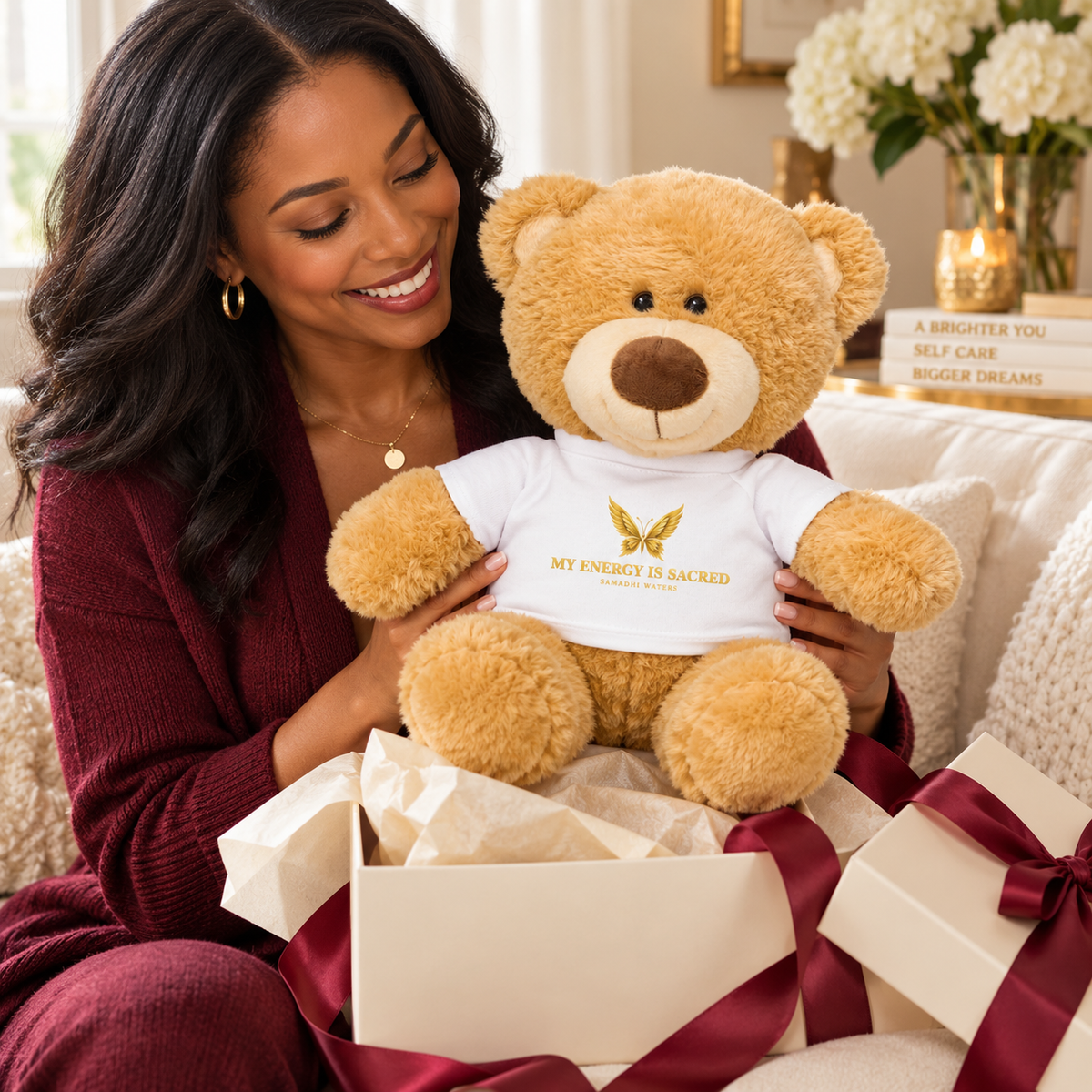 Teddy bear with a t-shirt